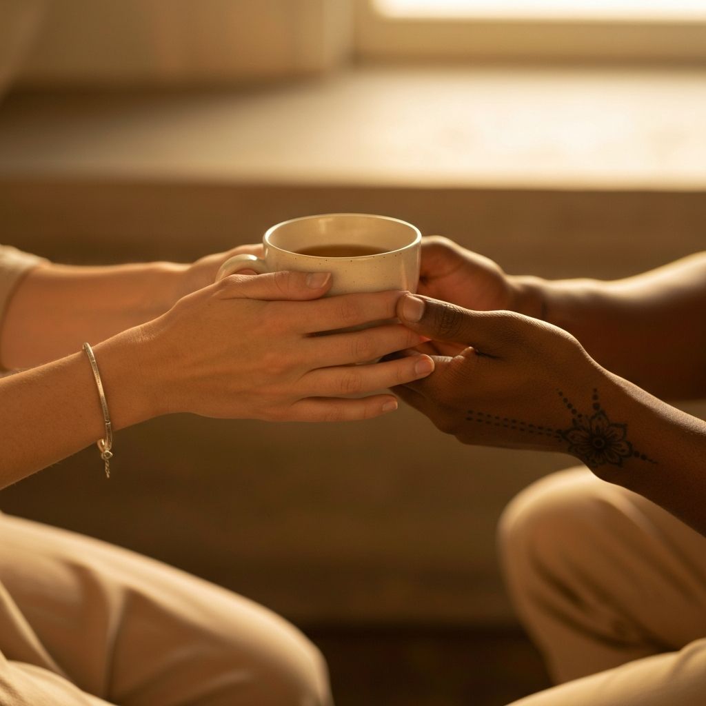 Tea ceremony fostering peace and connection